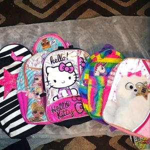 Girls School Backpack Bundle